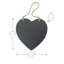 Nicola Spring - Slate Heart Hanging Notice Boards - 24.5 x 24.5cm - Set of 2