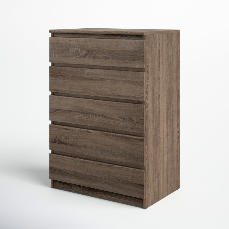 Jada 5 Drawer 30.31" W Chest, Truffle Oak