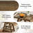 3-Tier Farmhouse End Table Narrow Sofa Side Table