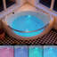 Baignoire tourbillon d'angle en acrylique pour 2 personnes 59 pouces avec 16 jets et massage