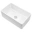 Évier de cuisine encastré en argile réfractaire simple 33,5 x 20 po