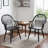 Hughes 24" Wide Windsor Solid Wood Dining Chairs With Armrests-125524742