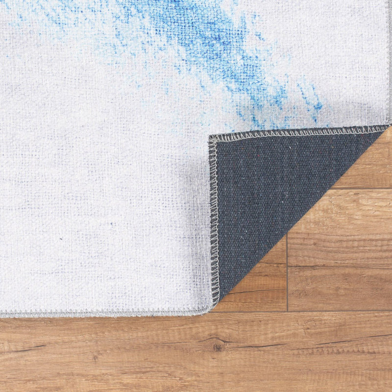 Luxurious Machine Washable Carpet, 100% Polyester, 7.5 x 10.8 Feet | Pile Height: 0.2 Inches, 1850 g/m² | Recycled Poly Cotton Underside, Easy Care, Perfect for Living Room & Bedroom, Soft & Durable Design