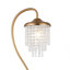 Lampe sur pied moderne en cristal doré 1 lumière Lusteria