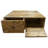 Hand-crafted Sunburst Coffee Table With Storage