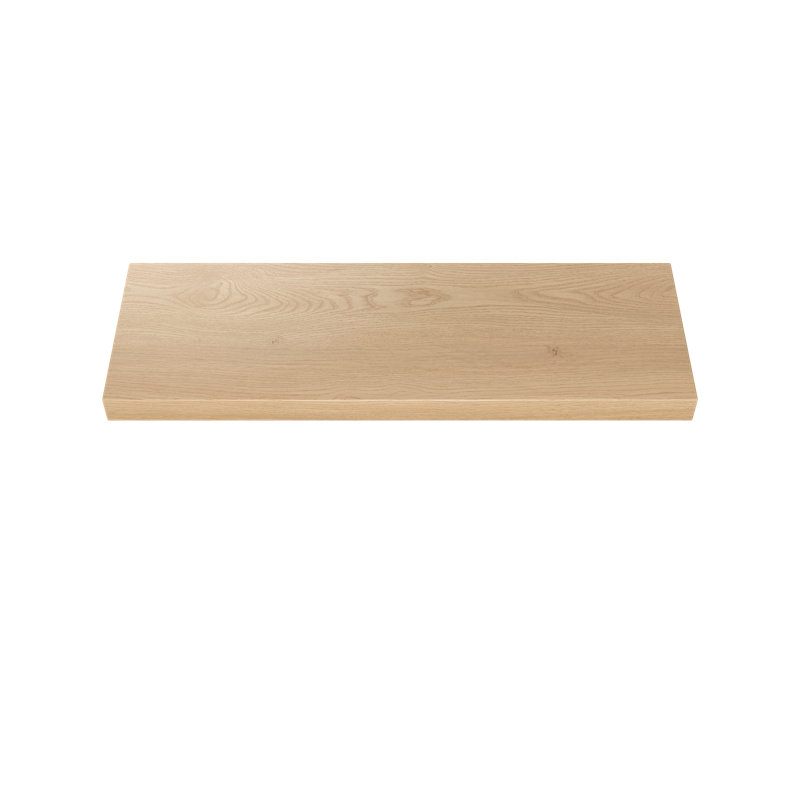 Plain Sliced Oak Floating Shelf, Oak Wood