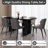 62.99" Modern Rectangle Black Dining Table Set with 4 Chairs for Kitchen, Bar, Living Room-1477941974-1477941973