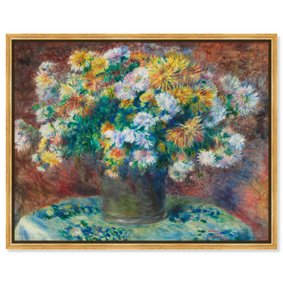 Renoir Chrysanthemum Canvas Famous Artist Prints by