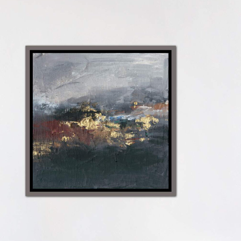 «Mountains in the Mist II» par Joyce Combs - reproduction d'art, H 18 po x l 18 po x 1,5 po