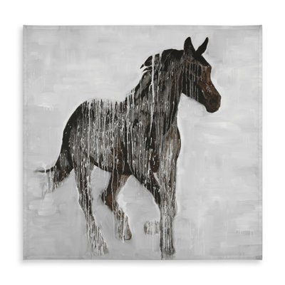 Abstract brown horse tablecloth | Indoor Outdoor decor