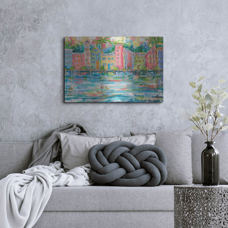 «Dock City» par Estelle Grengs, H 24 po x l 36 po