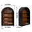 Black 4 - Shelf 45.66" Arched Wood Floor Bookcase, Storage In Bedroom, Robust , Elegant Design, Feature For Home ,