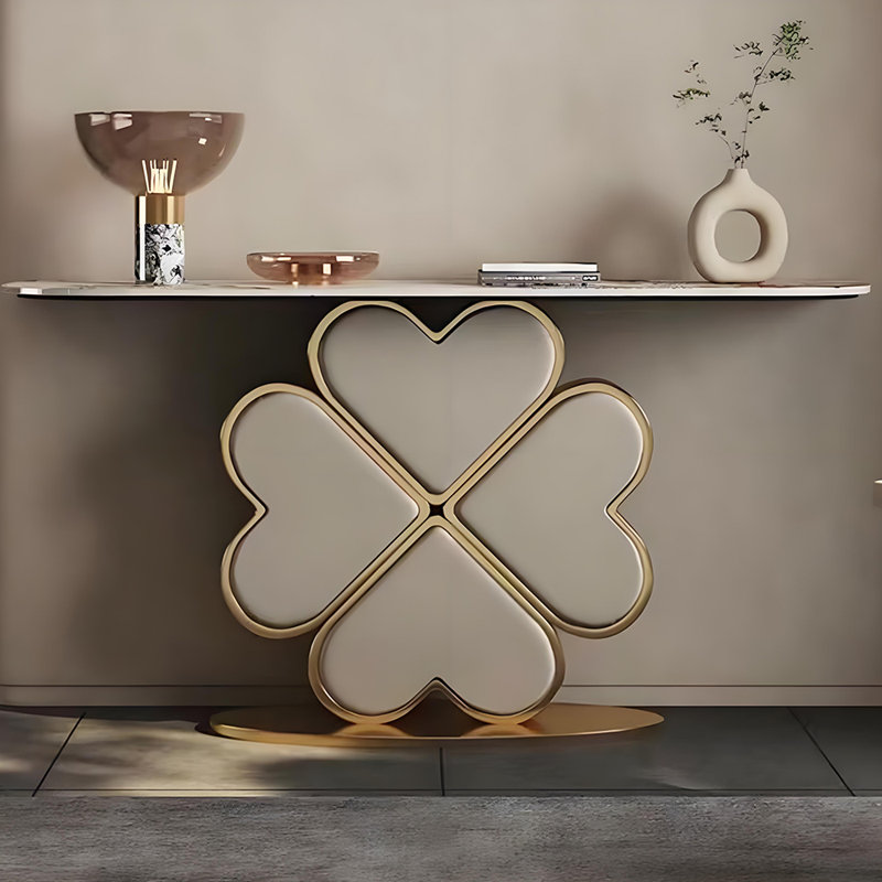 Console en métal de style italien, 32.2" H x 47.2" W x 15.7" D