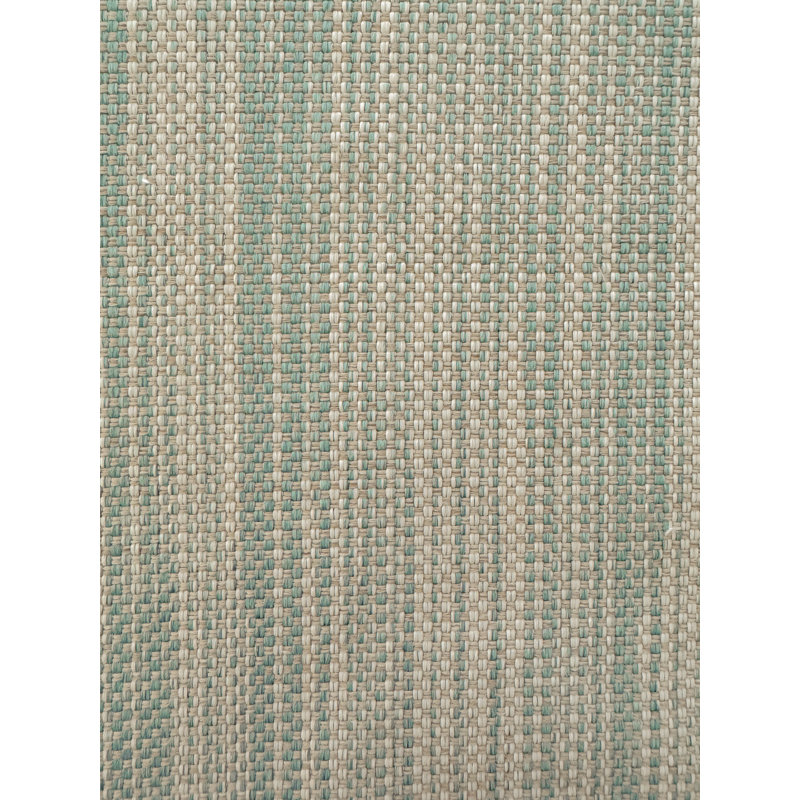 Mint Green Seagrass Stripe Indoor Outdoor Table Runner 14x72, Pure Green