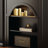 Black Manufactured Wood Freestanding Fireplace