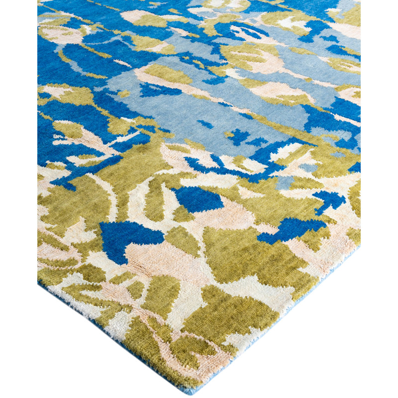 Overdyed One-of-a-Kind Rectangle 8'2" X 9'10" Hand Knotted Area Rug