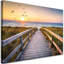 Sunset Sea Beach - Wrapped Canvas Print-1661273872