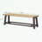 benches with Rattan seat and wooden legs-1500936206
