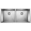 Precision 37" L x 18" W Double Bowl Stainless Steel Undermount Kitchen Sink