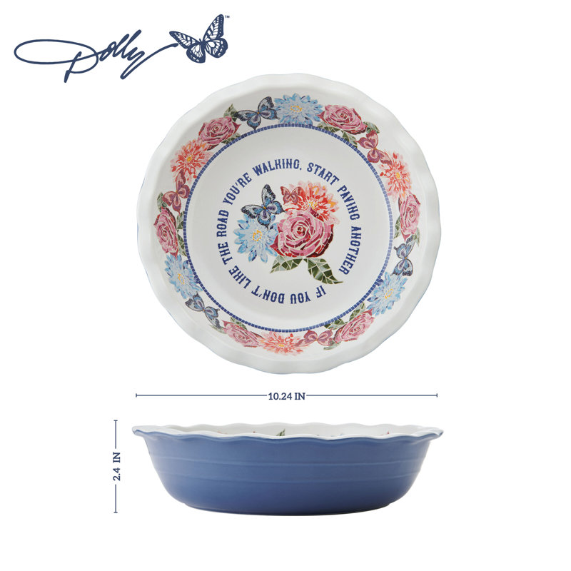Plat à tarte en céramique Dolly Parton