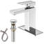 Robinet pour salle de bain à poignée simple avec drain-93026898