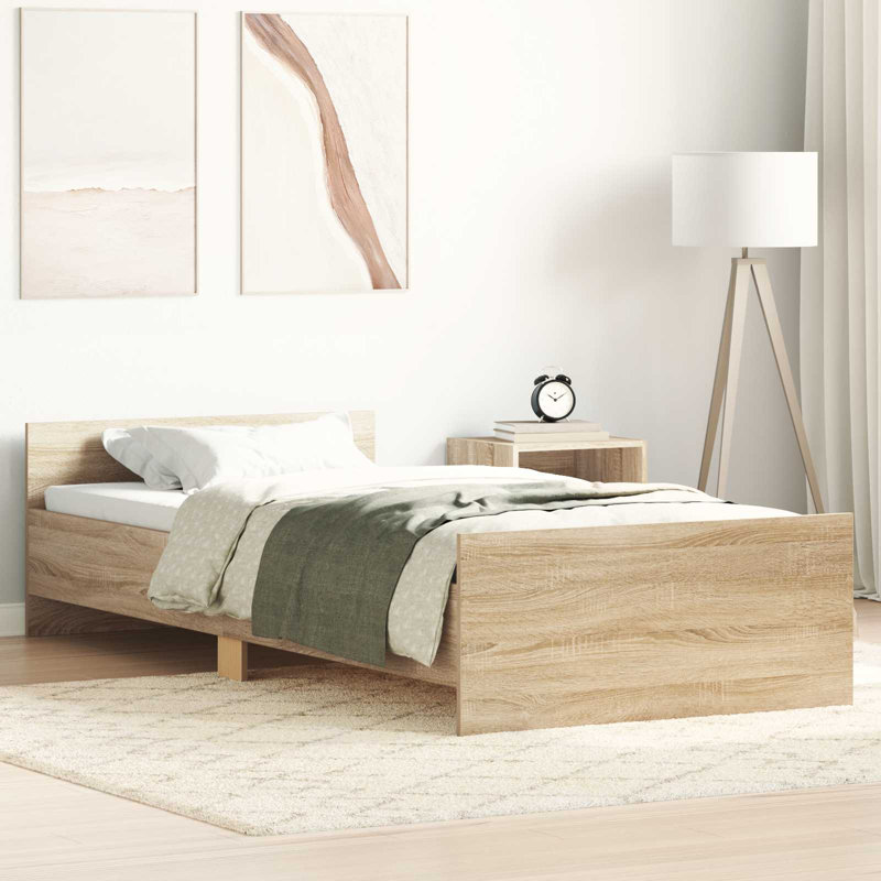 Bed, Sonoma Oak