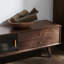 Meuble télé en bois massif de luxe clair