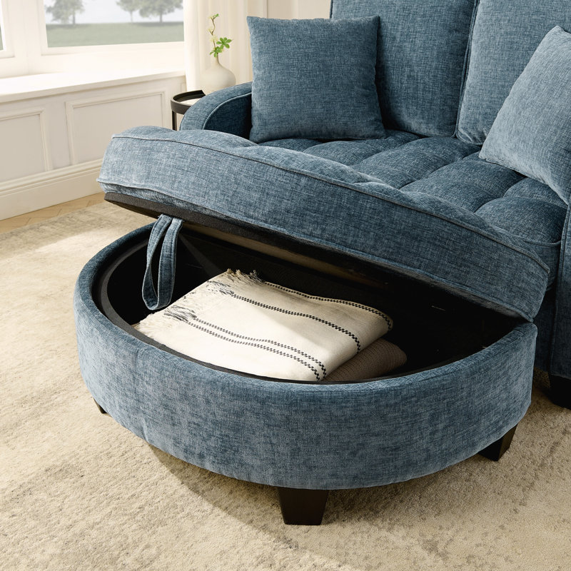 Canapé pour salon, bureau, appartement, Bleu