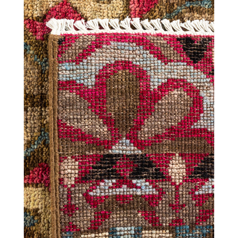 Contemporary One-of-a-Kind 4' 0" X 6' 0" Hand Knotted Area Rug