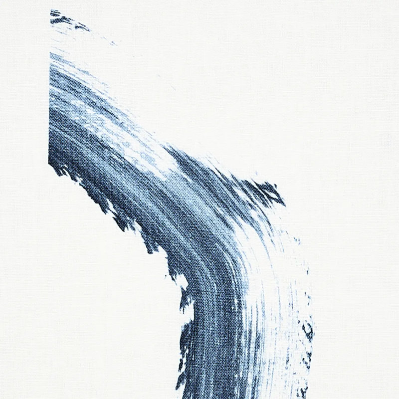 Tissu sépia Schumacher x Caroline Z Hurley, Marine