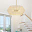 Nekoosa 4-Light Dimmable Geometric Chandelier