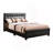 Stylish Transitional Black King Bed