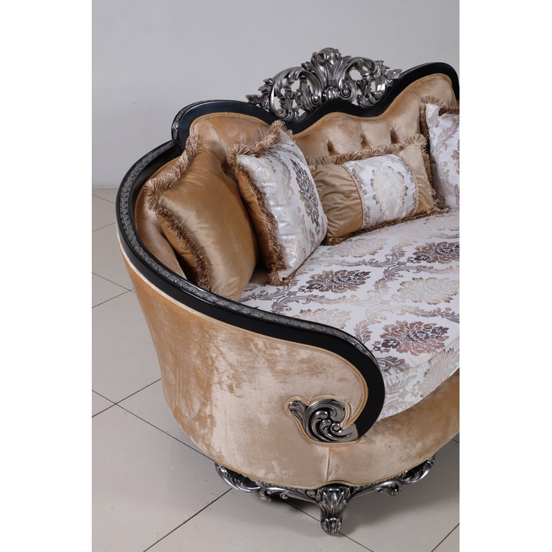 Rosabella Loveseat, Silver