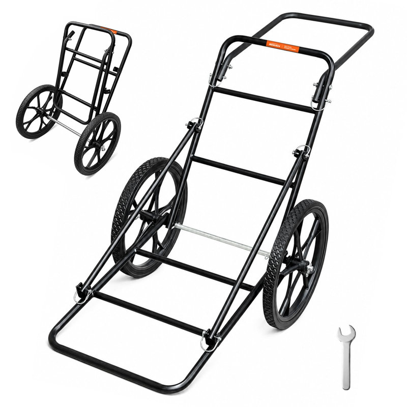 500 lb. Capacity Folding Outdoor Utility Cart with Solid Tires