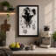 Snow Leopard Gaze Modern - Print-136790175-136790176