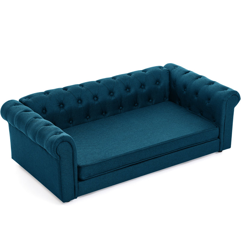 Olive Elevated Dog Bed, A Comfortable And Hideaway For Big Dogs, Easy - To Maintain Linen Foam Bed In , Ideal Modern Composition