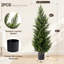 Ensemble de 2 plantes artificielles réalistes avec feuillage authentique, résistantes aux UV, pour l'intérieur et l'extérieur (salon, bureau, terrasse), 120 cm (47,28 pouces).-918159767