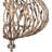 Bask Crystal Pendant - 26.5"W x 34.75"H - Gold Dust