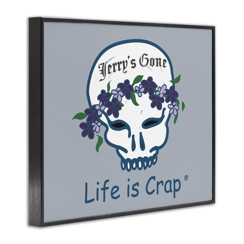 Jerry's Gone Skull, estampe numérique par LIC, Giclée encadrée noir minuit, H 16 po x l 20 po