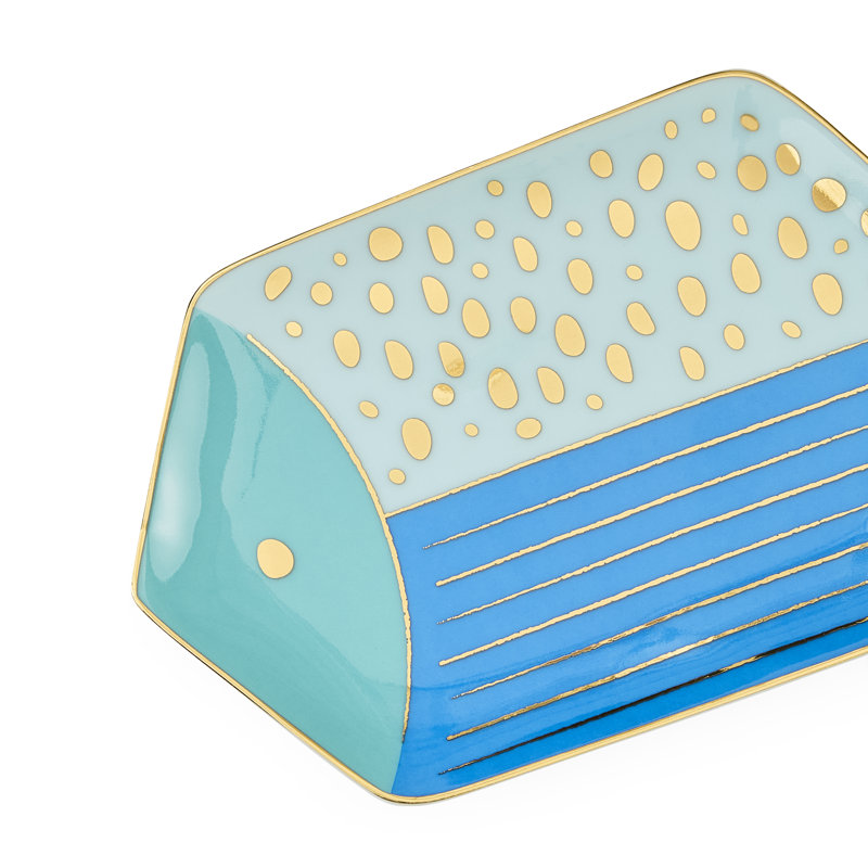 School Of Fish Square Tray