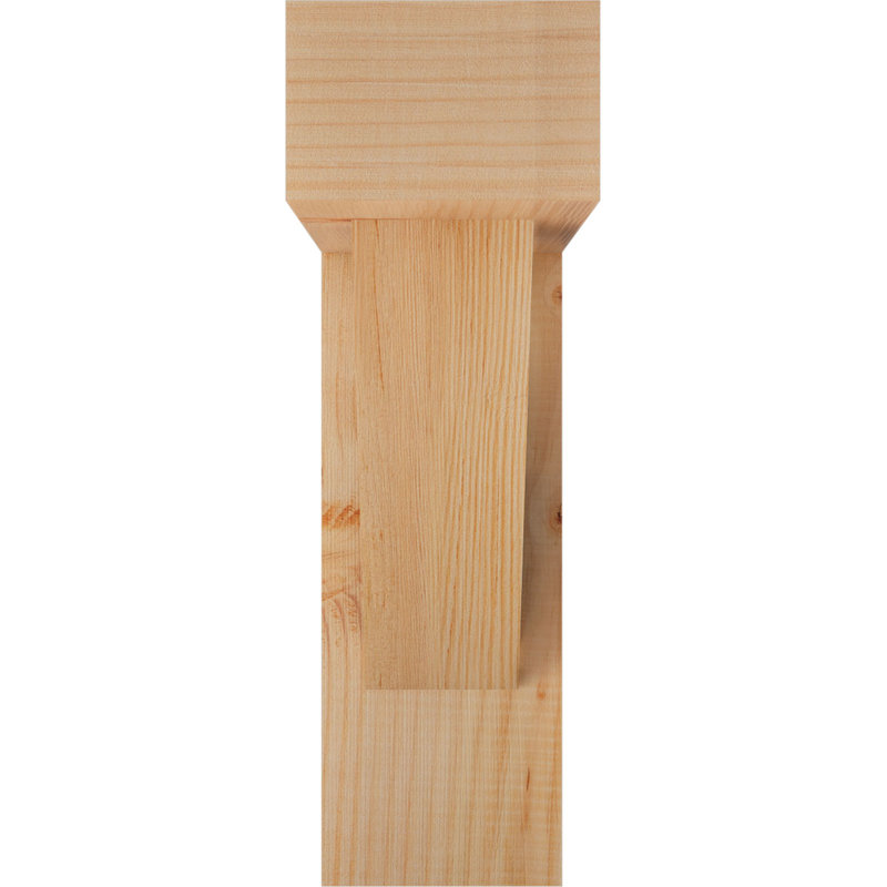 Support de bloc traditionnel avec entretoise décalée, 18 po x 18 po, Sapin Douglas de l 5 1/2 po (lisse)