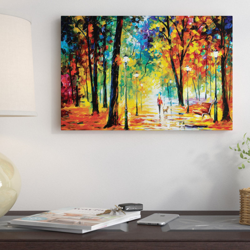 «Improvisation of nature», reproduction d'art sur toile tendue, H 12 po x l 18 po x P 1,5 po