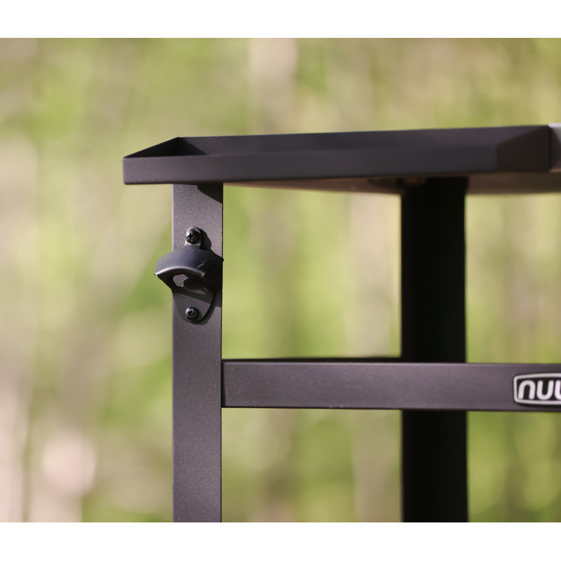 NUUK Portable Table and Outdoor Prep Cart BBQ Grill Rack