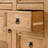 Millwood Pines Odelie Solid Wood Farmhouse Buffet Cabinet Sideboard with Storage Drawers and Doors, Rustic Pinewood Kitchen Credenza, Dining Room Server Cupboard-1269441320