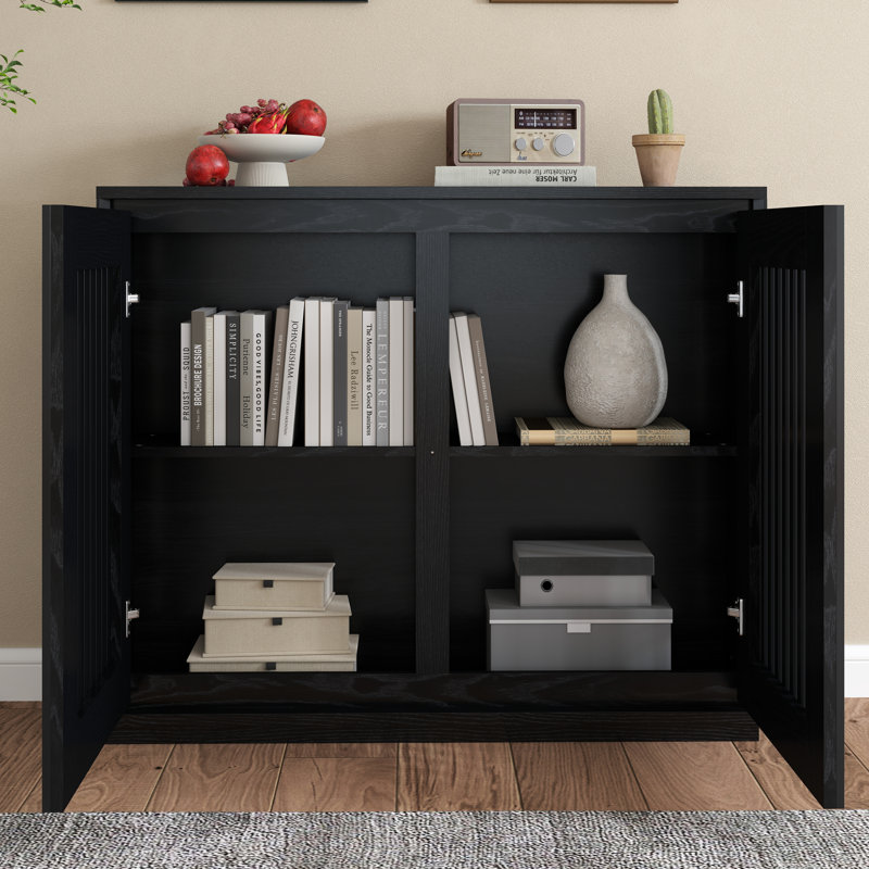 Buffet Mid-Century, Noir