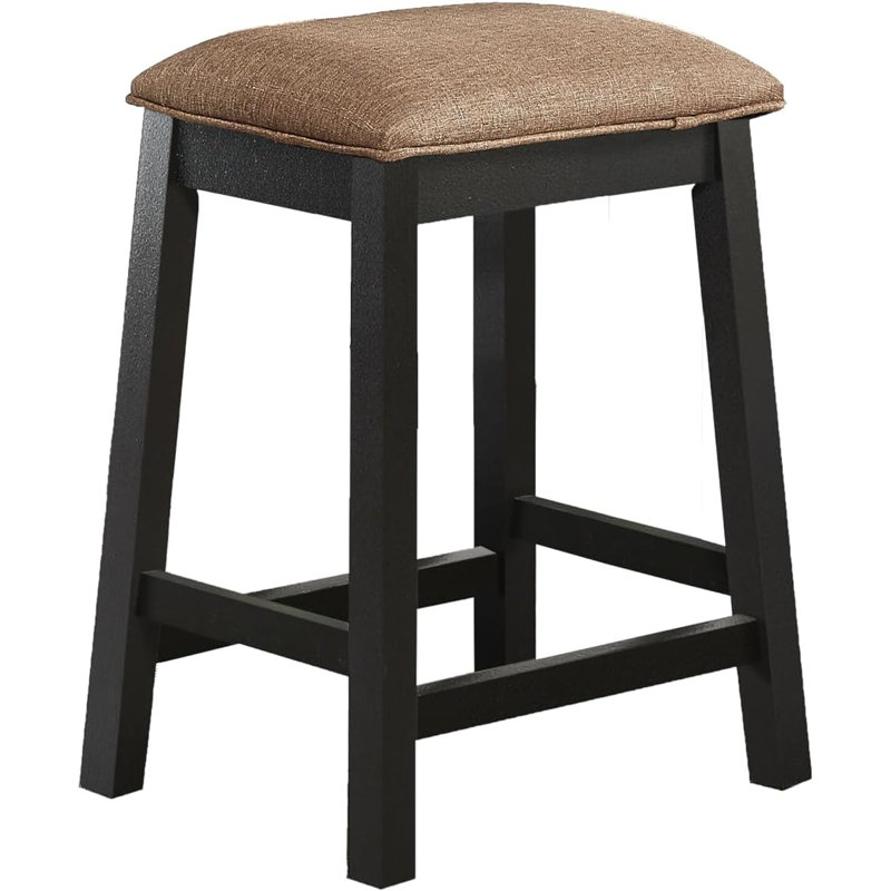 Tabouret de comptoir 24 po Kalaiyah, Noir