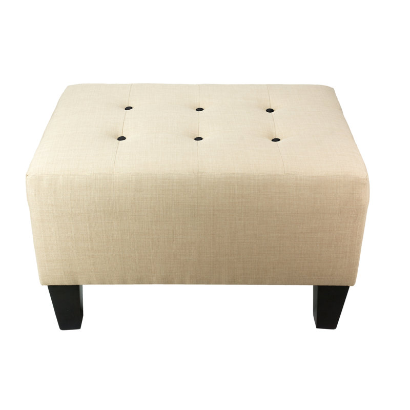 Repose-pieds Aubriella, Noir, Beige