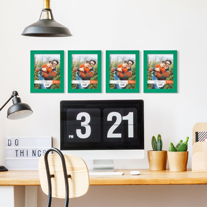 Cadre photo en bois mat, 8 po x 10 po, Blanc