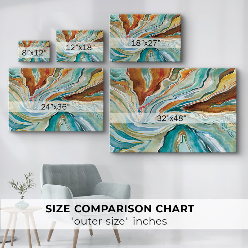 Géo Formation II - Cavas enveloppés de galerie, H 18 po x l 27 po