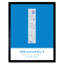 Indianapolis City Map Indianapolis Blue - Single Picture Frame Typography